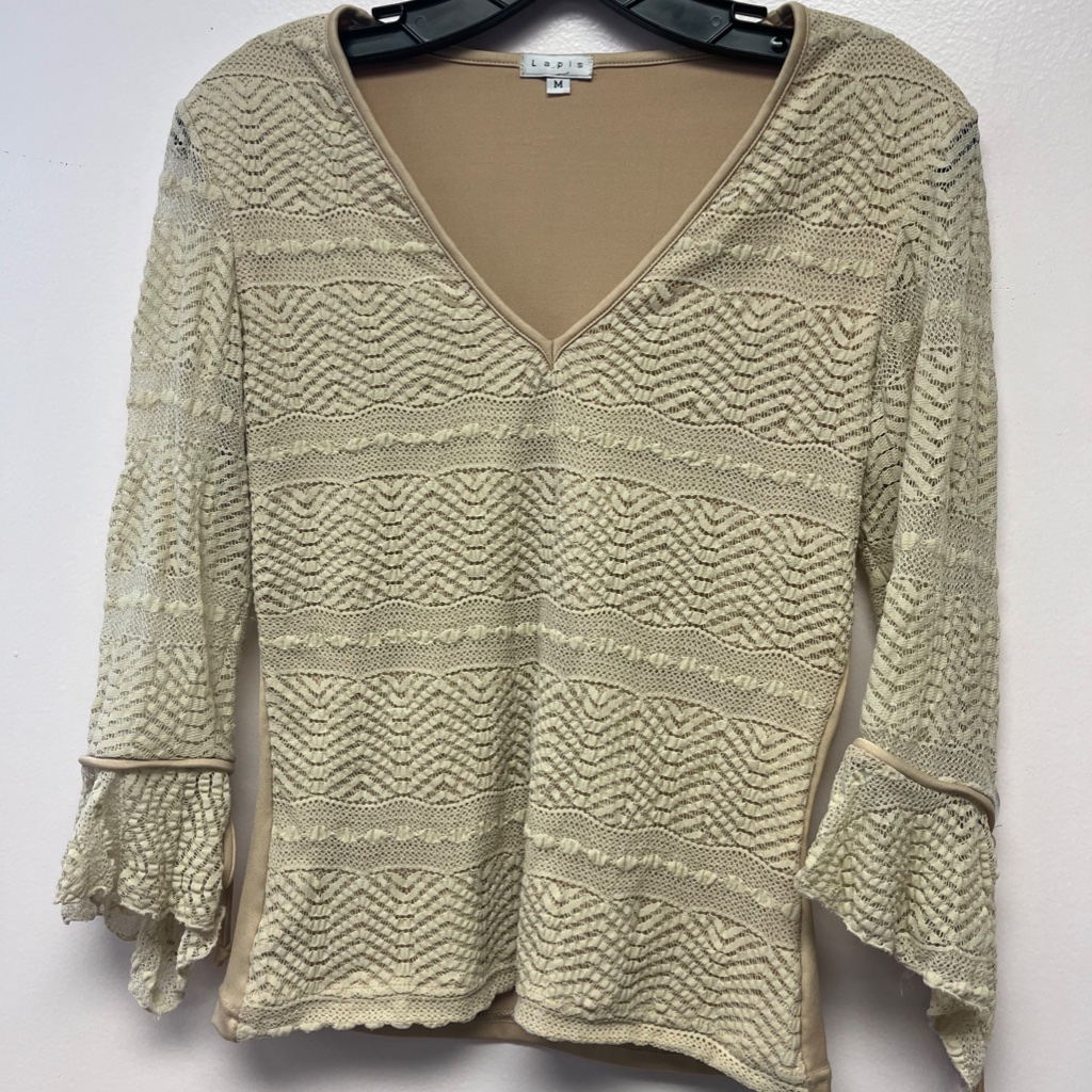 Lapis Tan Patterned Top